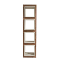 Scaffale a cubo in noce