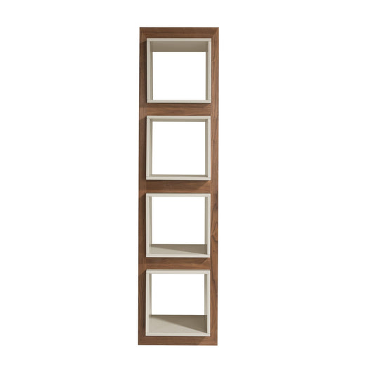 Scaffale a cubo in noce