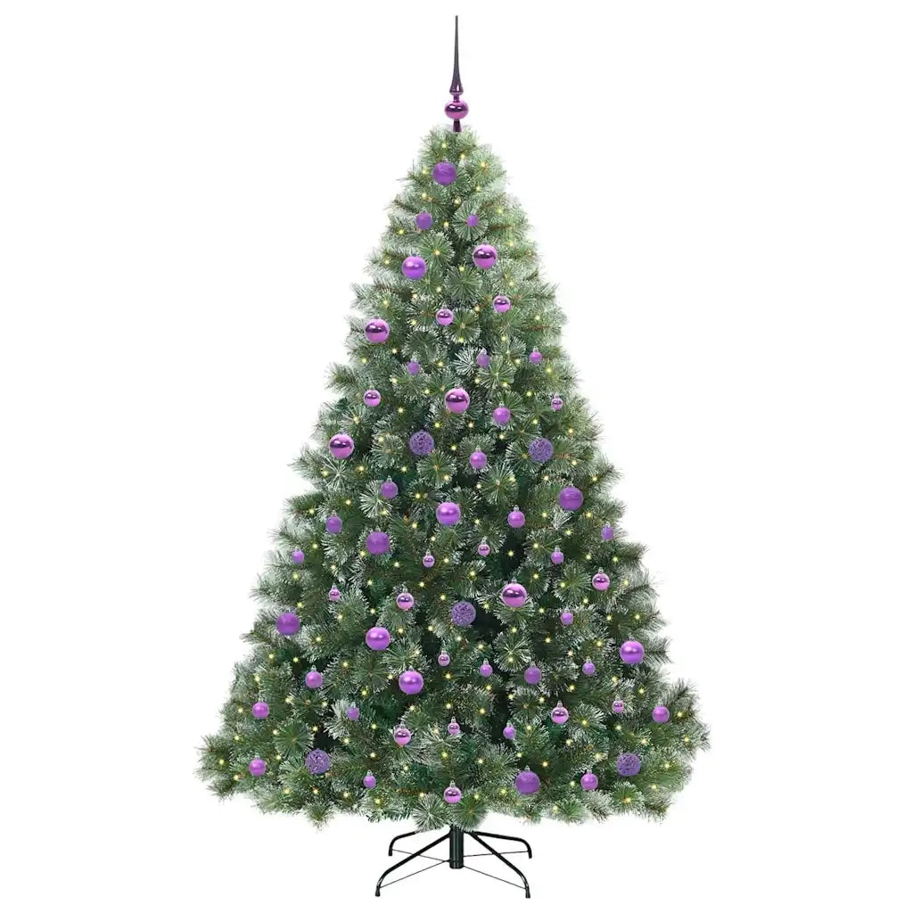 Albero di Natale artificiale con 300 LED Verde 180 cm PE e PVC 3397854