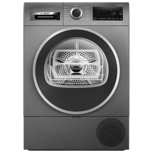 Bosch Asciugatrice Pompa di Calore 9kg Antracite Serie 6 WQG243DRII