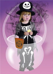 COSTUME BABY SKELETON CON BORSA 4-6 ANNI