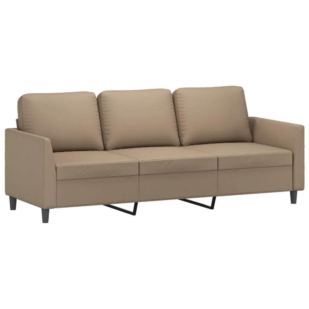 Set di Divani 4 pz con Cuscini cappuccino in Similpelle 3201749