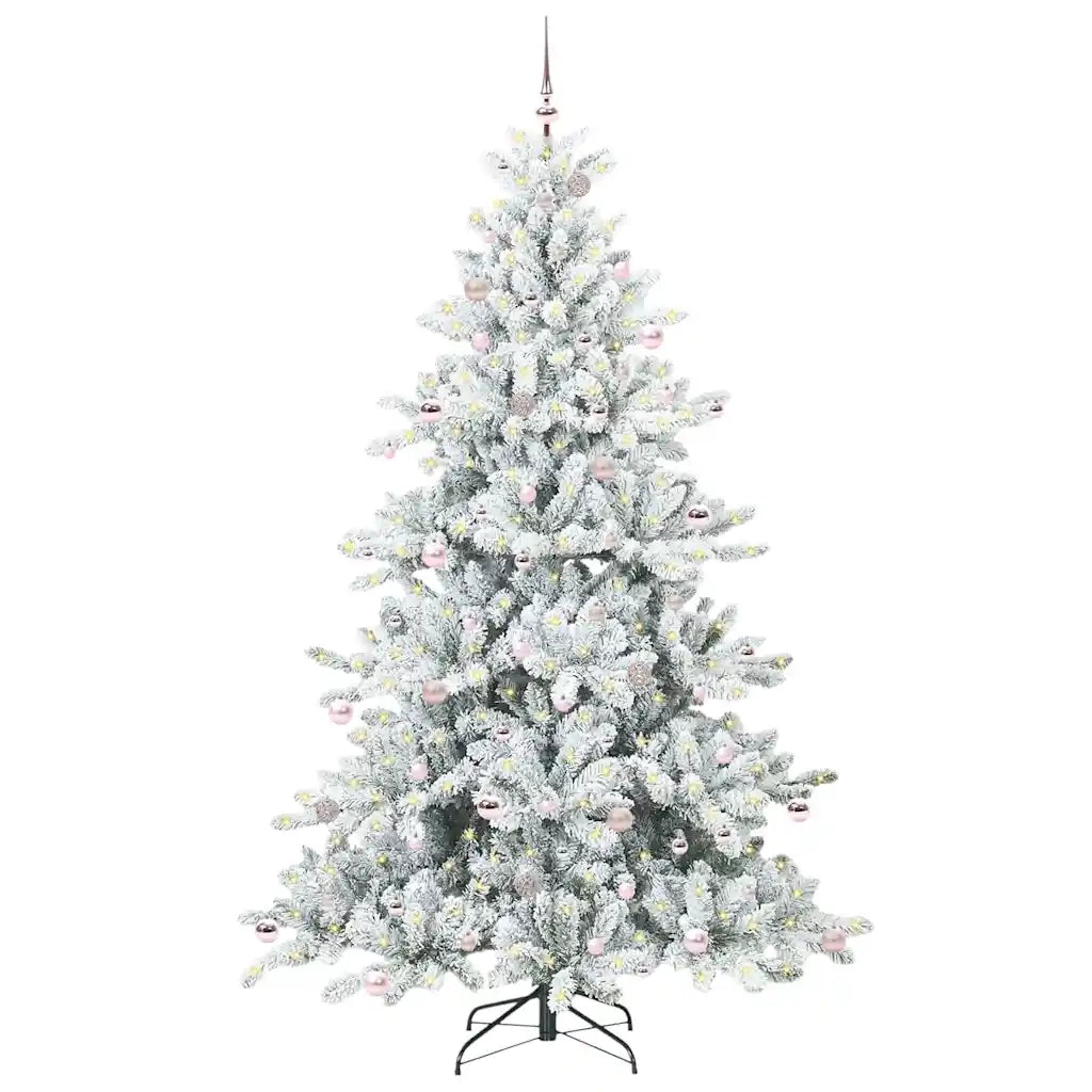 Albero di Natale Artificiale con Rami Pieghevoli Bianco 240 cm 3397746