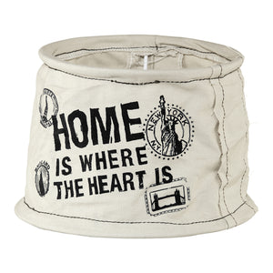 PARALUME 20CM E14 GRIGIO/SABBIA IN LINO