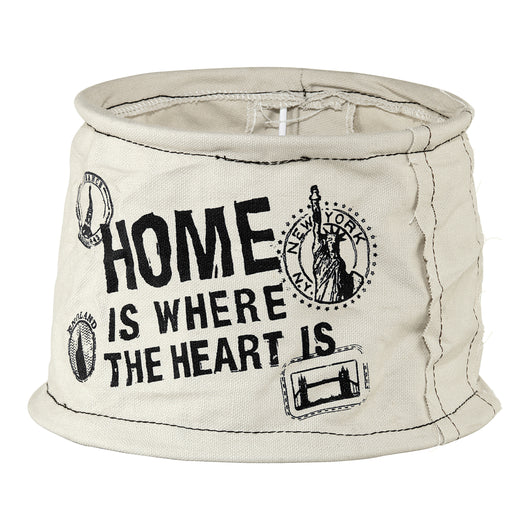 PARALUME 20CM E14 GRIGIO/SABBIA IN LINO