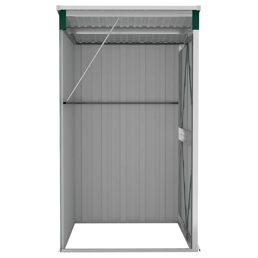Capanno Giardino a Parete Verde 118x100x178 cm Acciaio Zincato cod mxl 65899