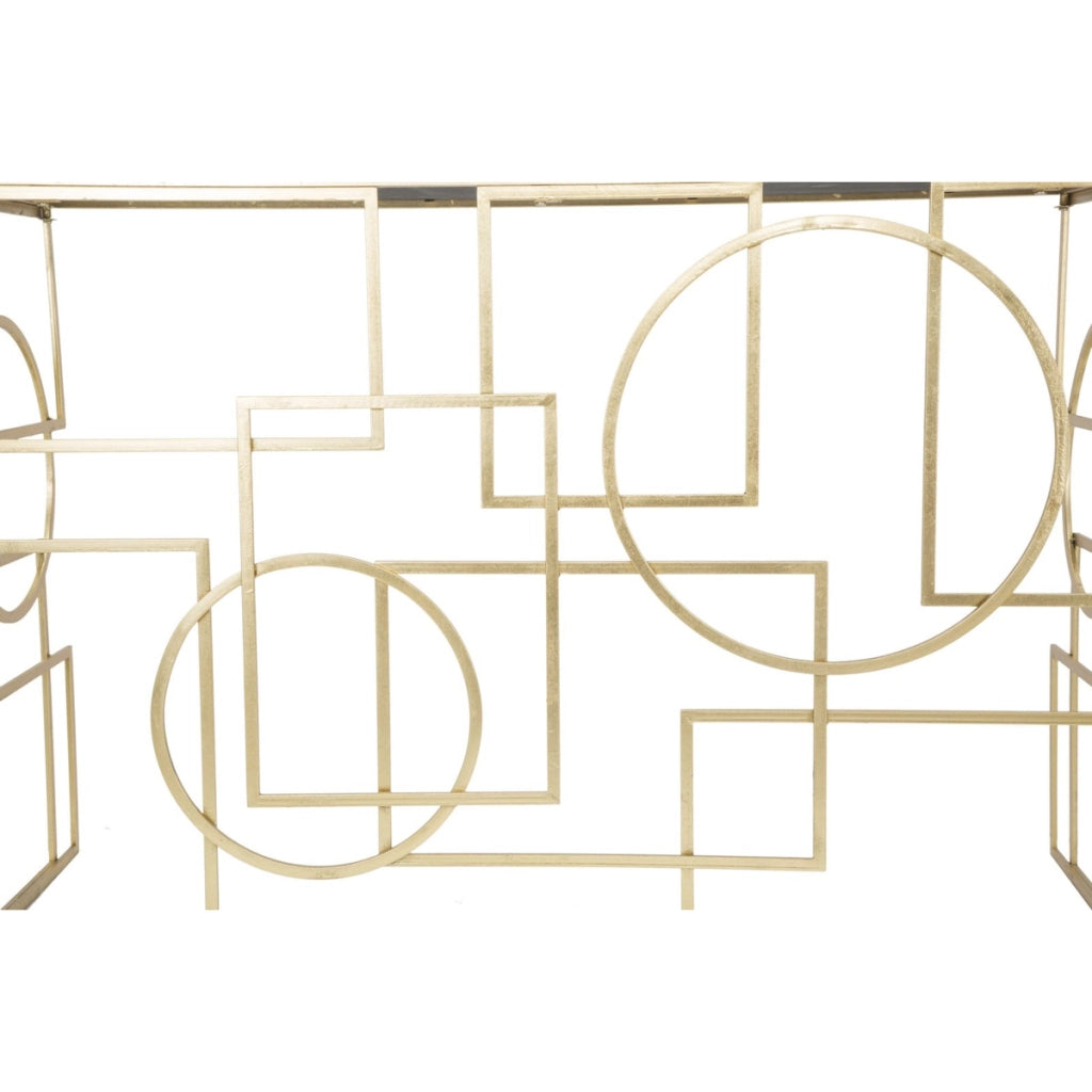 Tavolo Consolle VKH625, Oro, Metallo, 120x41x81 cm