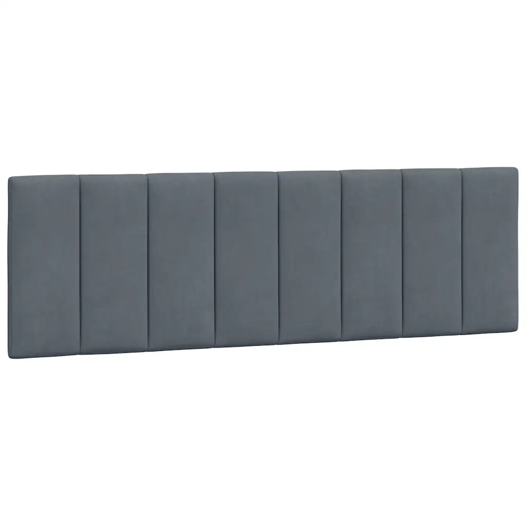 Cuscino Testiera Hanko Grigio Scuro 160 cm in Velluto CFW5146079