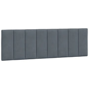 Cuscino Testiera Hanko Grigio Scuro 160 cm in Velluto CFW5146079