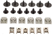Componenti di fissaggio 25 pezzi - Clip per sottoscocca - Viti - Sostituzione C-Klasse W203/W204 - Resistenti allo shock - Materiale metallico - Clip per sottoscocca