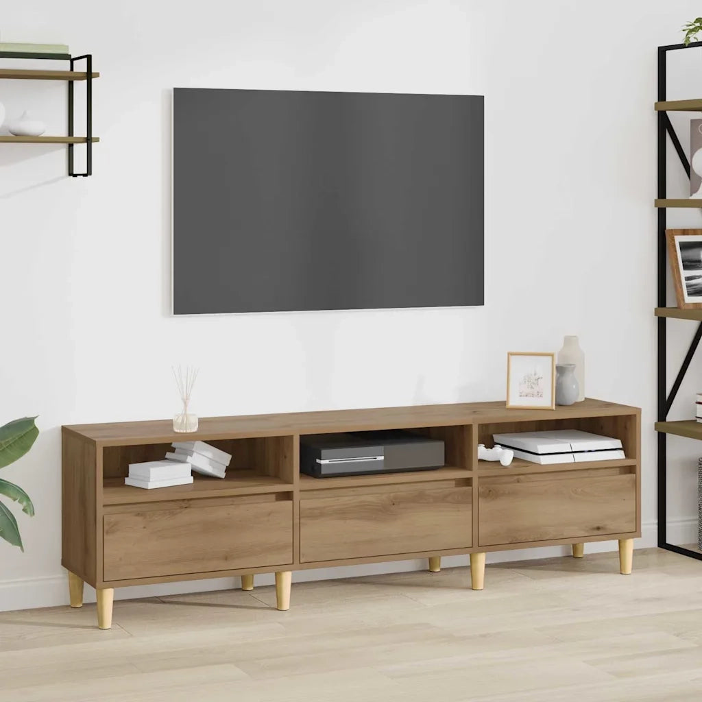 vidaXL Mobile TV rovere artigianale 150 x 30 x 45 cm Legno multistrato