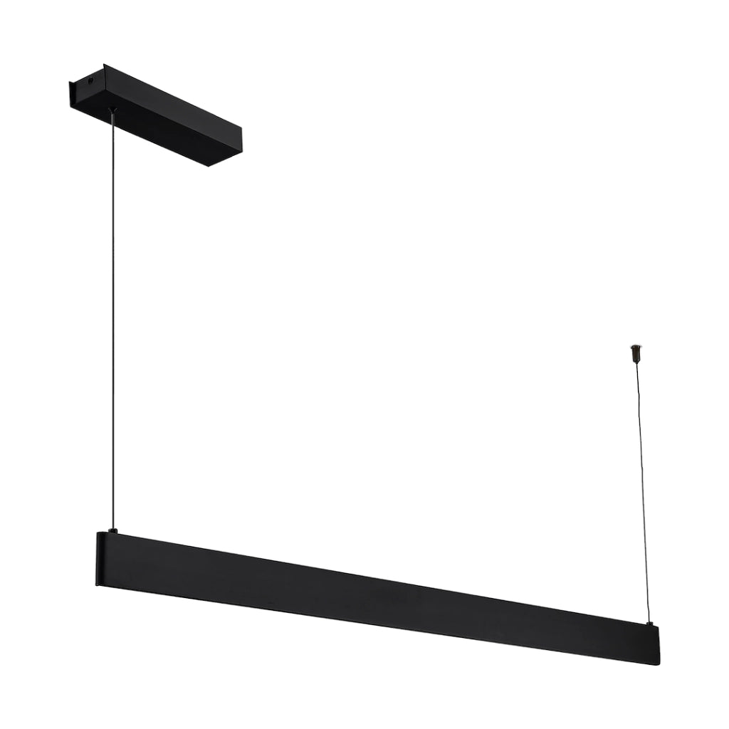 Lampada sospensione lineare nera LED 36W Linea Milagro
