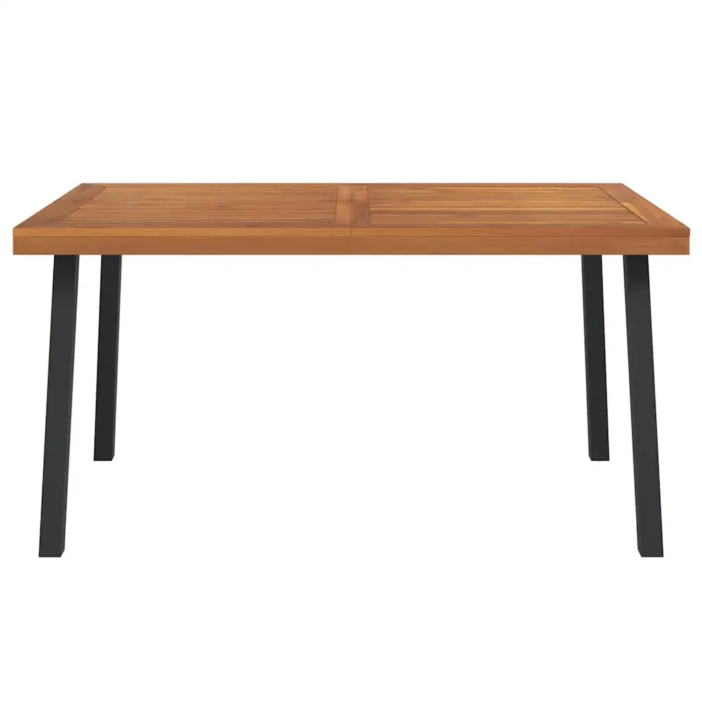 Tavolo da Giardino 150x90x75 cm Legno Massello di Acacia 319523