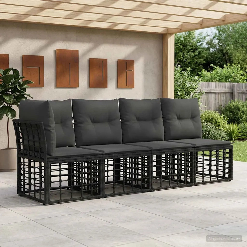 Divano da Giardino 4 Posti con Braccio Sinistro 4 pcs 42026733