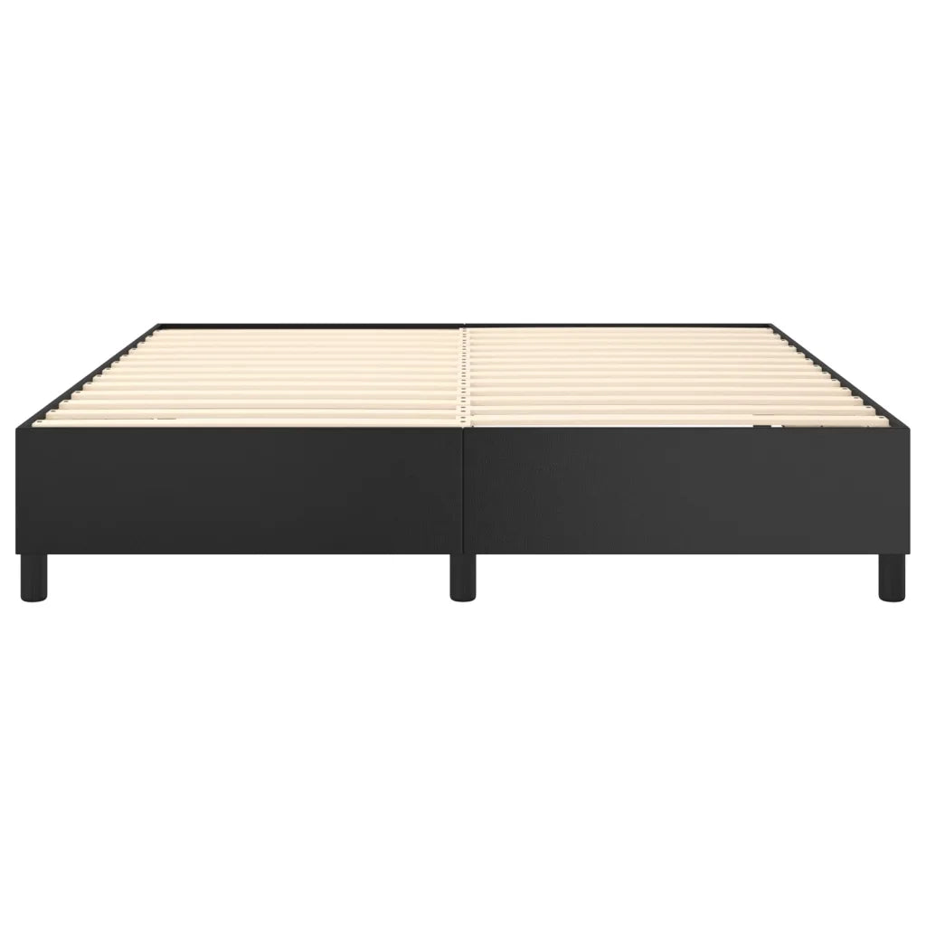 Struttura Letto a Rete a Molle Nero 160x200 cm in Similpelle 3121053