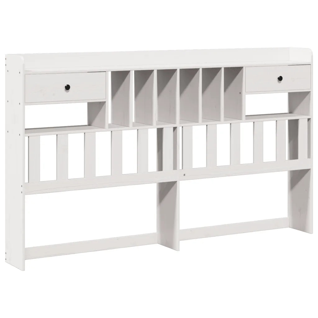 Giroletto con Libreria senza Materasso-Struttura Letto con contenitore 180x200 cm in Legno Pino 424834