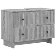 Armadio per Lavabo da Bagno EDE Sonoma grigio 82 x 41 x 59 cm 895921