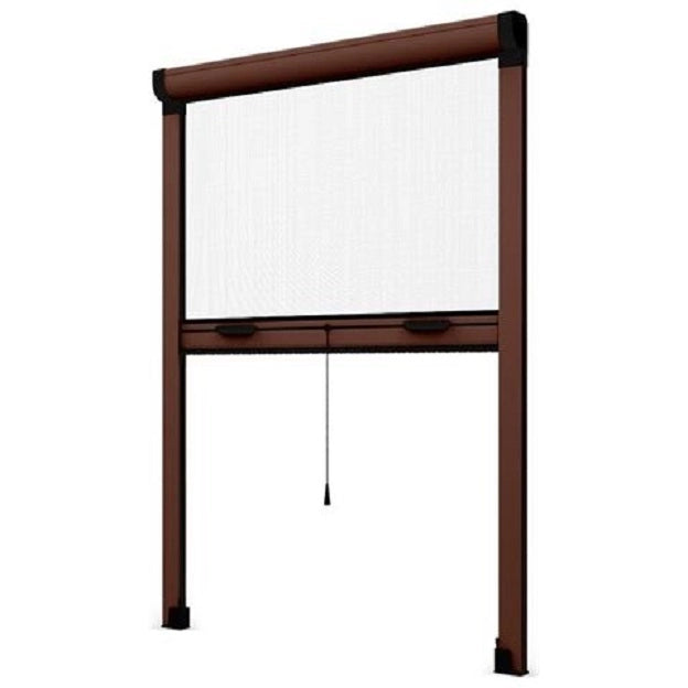 Zanzariera a Rullo Riducibile 80 x 160 Marrone 8017