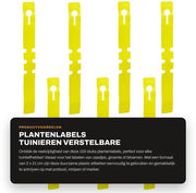 Etichette per piante 100 pezzi - Etichette per giardino adattabili - PVC - Etichette per piante - Resistenti all'acqua - 2 x 21 cm - Etichette per giardino