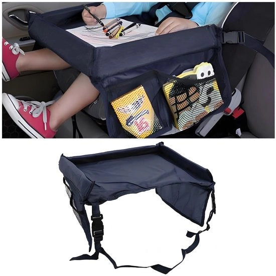 Sedile per auto - Tavolo per bambini - Multifunzionale - Spazio di stoccaggio - Portatile - 42 x 33 x 20 cm - Adatto per bambini - Tavolo per bambini