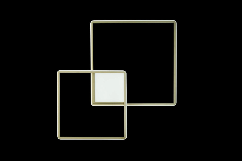 PLAFONIERA DOWEL ORO LED 3000K 60W 3749LM 75CM DIMMERABILE
