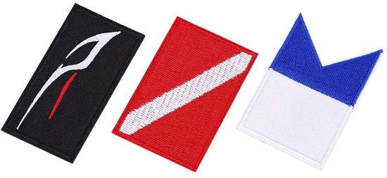 Accessori da DIY - Patch da Sub - Bottoniera da Sub - Accessori da DIY - Poliestere - Per Zaino/Cappello - 100% Originale - Patch da Sub