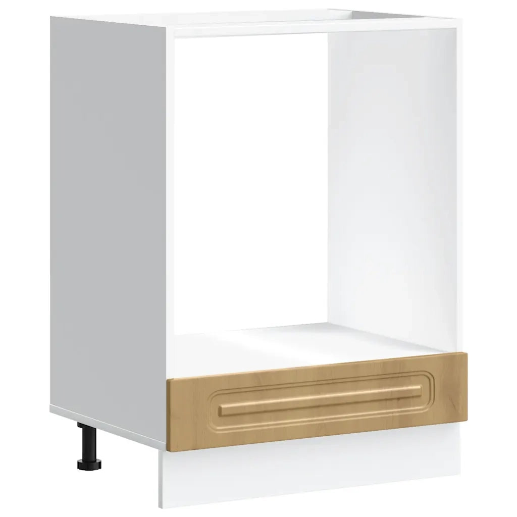 Mobile forno classico compatto 60 x 46 x 81,5 cm con ampio spazio contenitivo in legno ingegnerizzato con finitura rovere 02_0049949