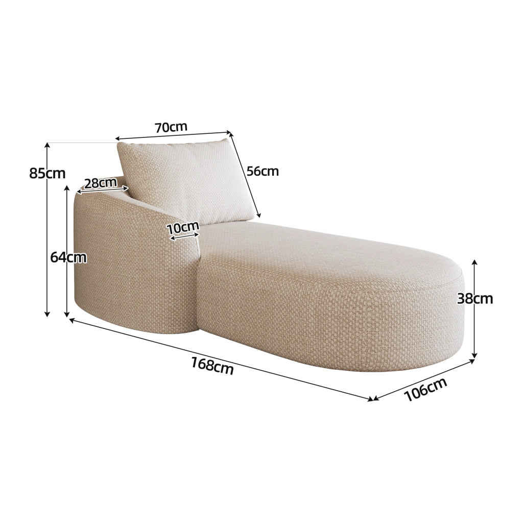Divano angolare sinistro con seduta confortevole, linee essenziali e struttura in schiuma, in tessuto bianco
