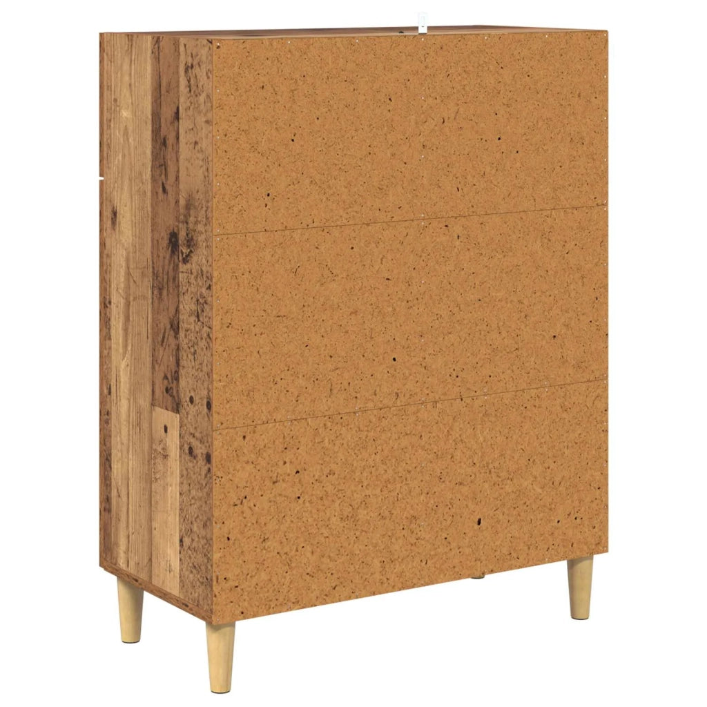 Credenza | Madia | Buffet da pranzo | Armadio da pranzo Legno vecchio 34 x 69.5 x 89 cm Legno multistrato