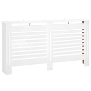 COPRITERMOSIFONI A DOGHE CON RIPIANO PORTAOGGETTI, IN LEGNO, 172X19X81 CM, BIANCO