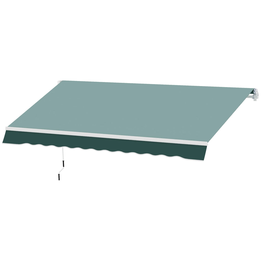 Tenda da Sole a Bracci 2.5x2m ¨C zephmum ¨C Verde Alluminio Poliestere
