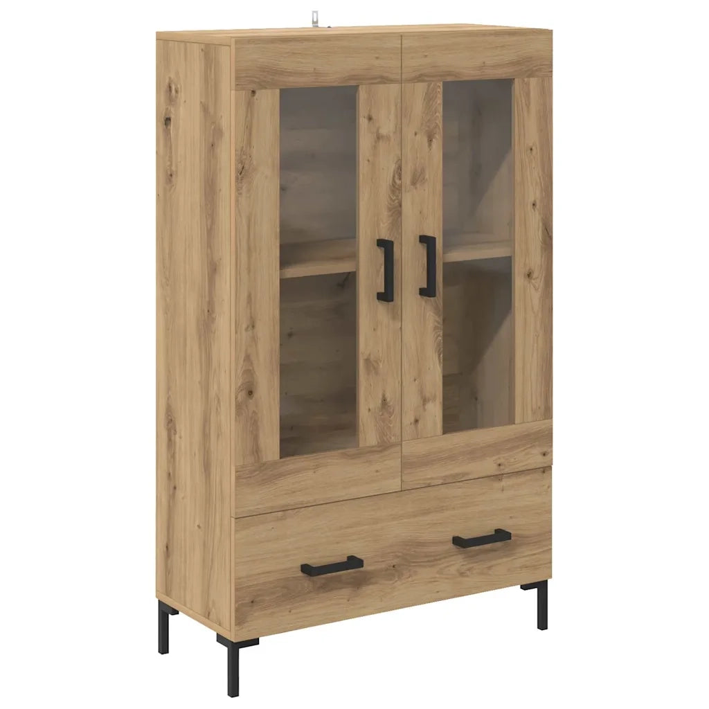 Credenza con Cassetto-Buffet-Armadio da cucina Rovere artigianale 69,5 x 31 x 115 cm 476925