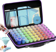 60 Scatole per Diamond Painting - Cassa di Organizzazione Portatile per Paillette e Perline