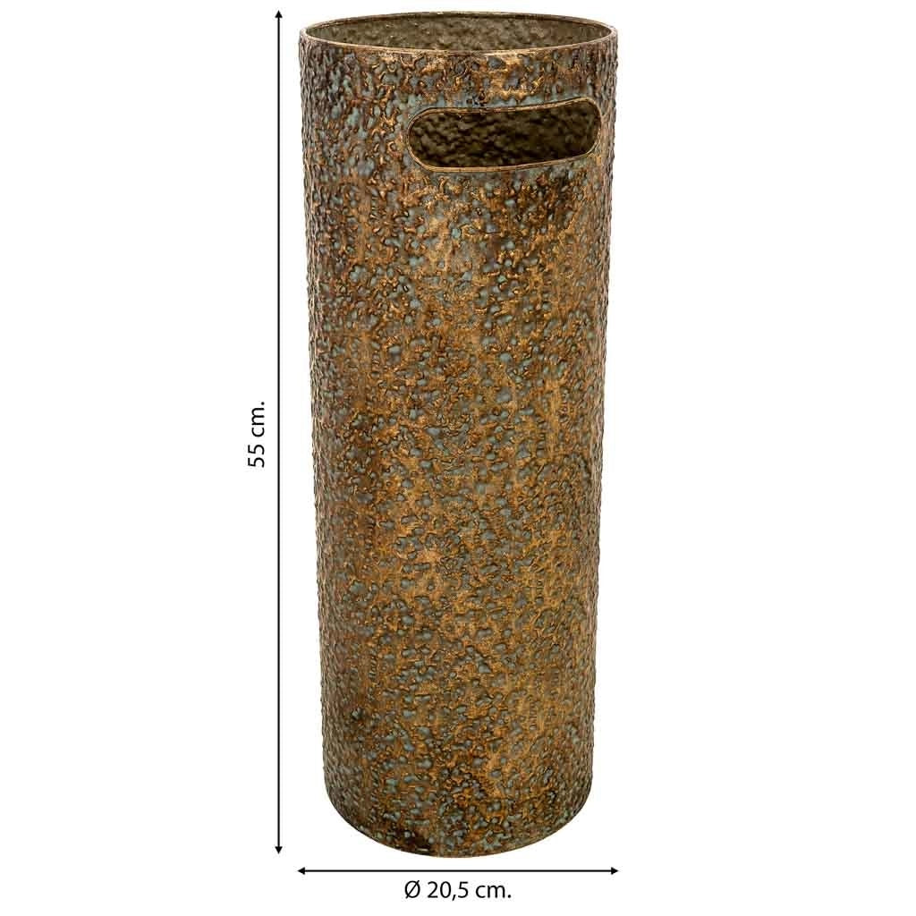 Portombrelli in metallo dorato 20,5x20,5x55h cm
