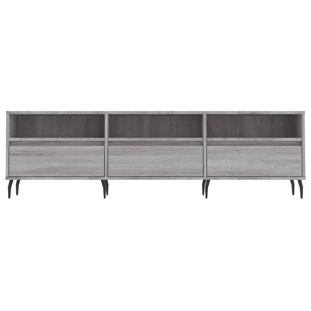 Mobile TV multimediale scaffale TV mobile TV sala da pranzo soggiorno camera da letto Sonoma 150 x 30 x 44,5 cm legno ingegnerizzato grigio 02_0028393
