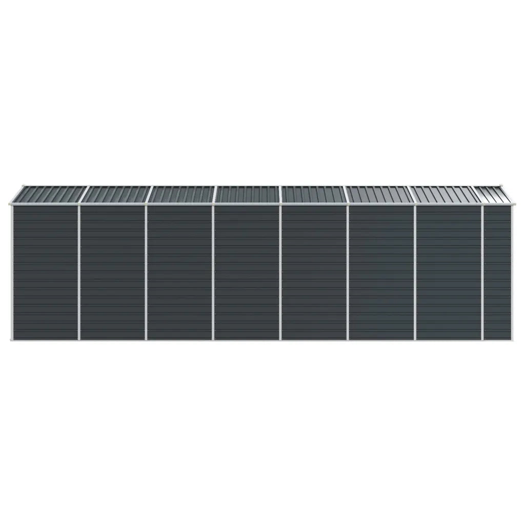 Capanno da Giardino Antracite 191x640x198 cm in Acciaio Zincato 3188259