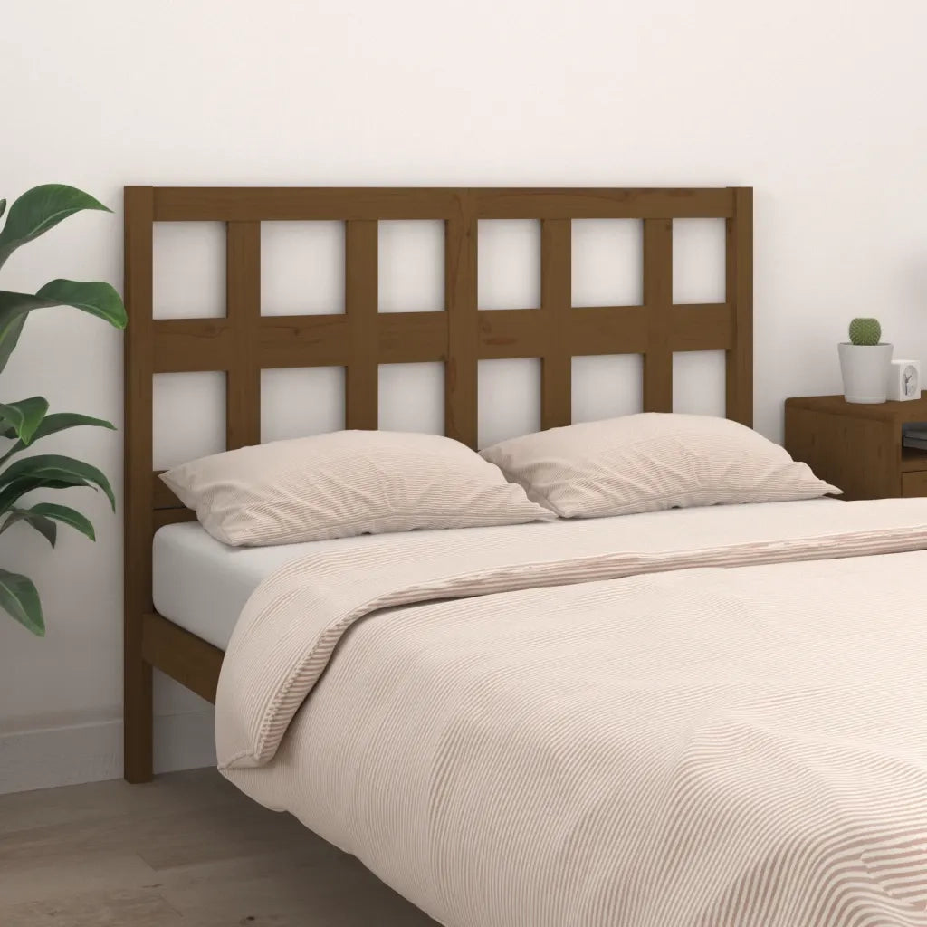 Testiera | Testata per Letto ambra 185,5x4x100 cm Legno Massello di Pino