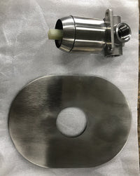 Miscelatore ad incasso, in acciaio inox, completo