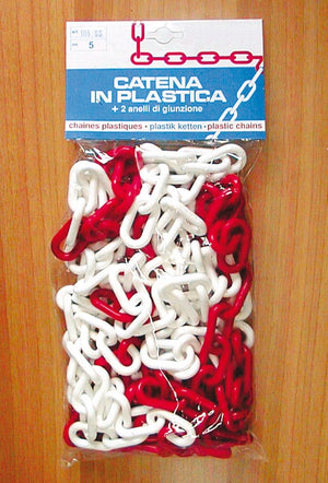 catena segnaletica self service mt.5 col. bianco/rosso ï mm. 6 cod:ferx.vit12562