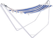 DETEX® Amaca con Telaio max 150 kg in Cotone Misto per Campeggio Trasportabile da Giardino Balcone Amache da Viaggio