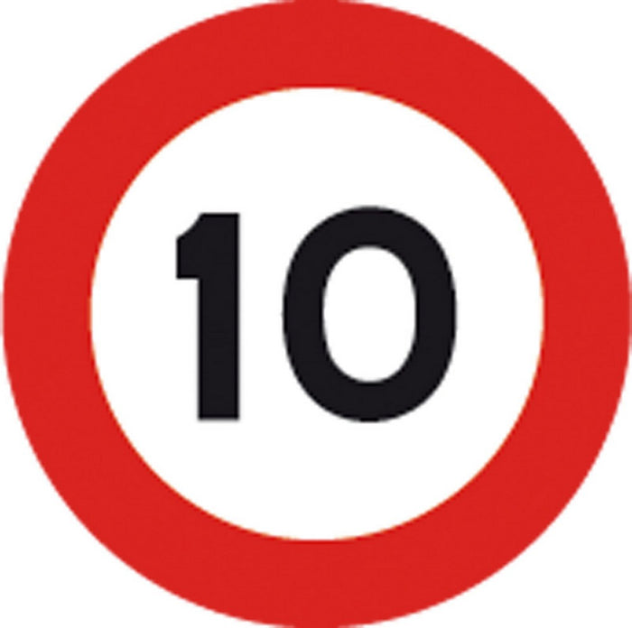 segnale limite di velocit+ 10 km/h figura 50-art.116 ï cm. 60 cod:ferx.vit31077