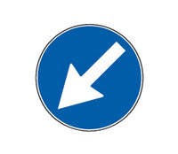 segnale passaggio obbligatorio figura 82 - art.122 ï cm. 60 cod:ferx.vit31055