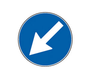 segnale passaggio obbligatorio figura 82 - art.122 ï cm. 60 cod:ferx.vit31055