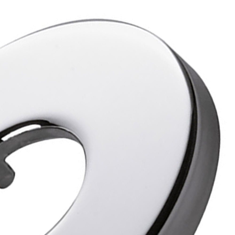 Rosetta pesante in ottone cromato per serie minimali