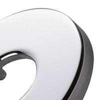 Rosetta pesante in ottone cromato per serie minimali