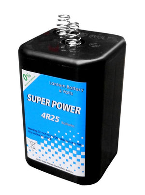 batteria per lampeggiatori da cantiere 4r25 cm. 6,5x6,5x9,5 h cod:ferx.vit31053