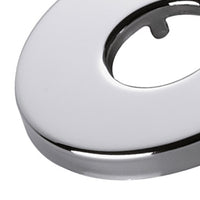 Rosetta pesante in ottone cromato per serie minimali