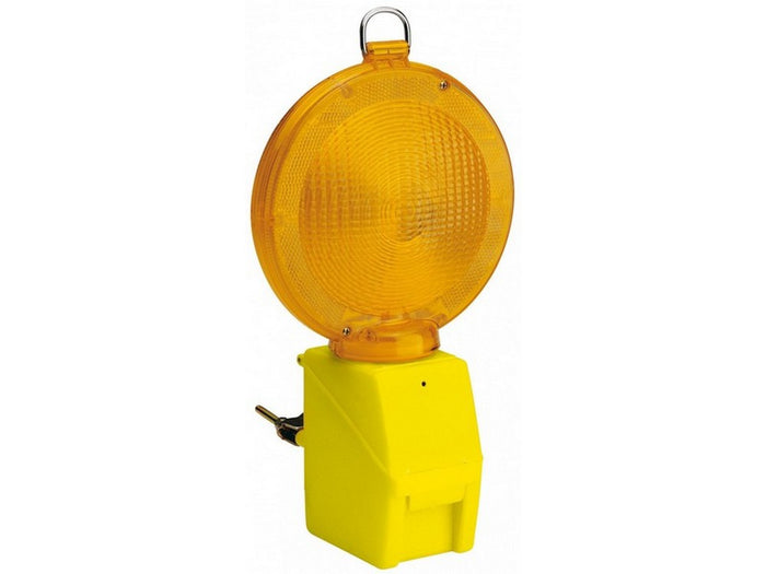 lampeggiatore da cantiere a led con staffa col. giallo cod:ferx.vit55469