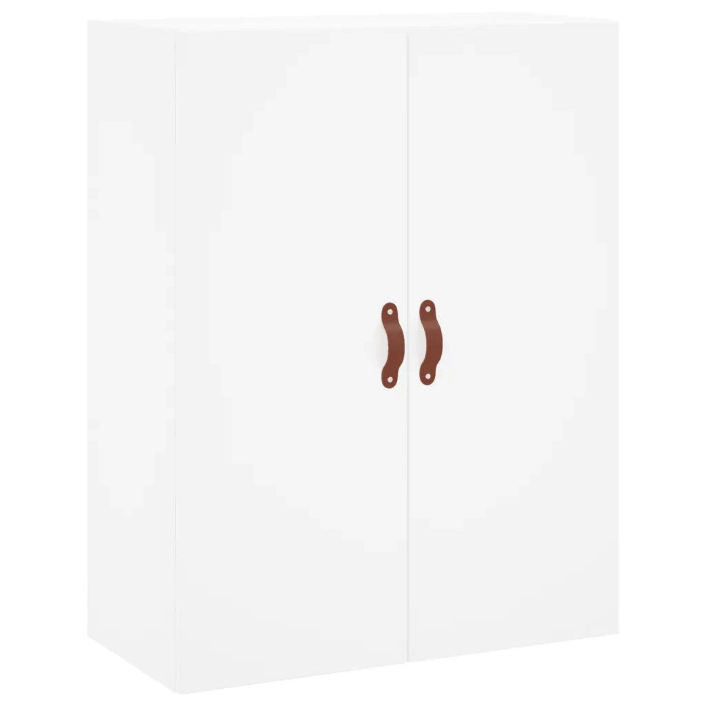 Credenza-Buffet-Armadio da cucina Bianca 69,5x34x180 cm in Legno Multistrato 508081