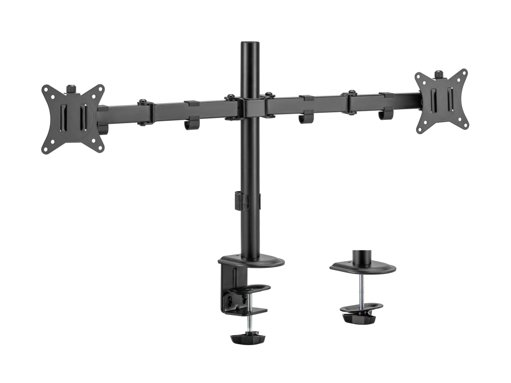Equip staffa di montaggio da tavolo articolata per doppio monitor da 17“-32”, nero - 65015707101